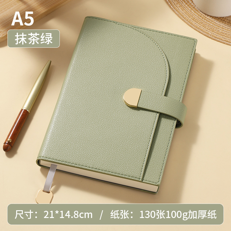 商务简约高档笔记本加厚皮面记事本批发定制广告高颜值礼盒日记本|undefined