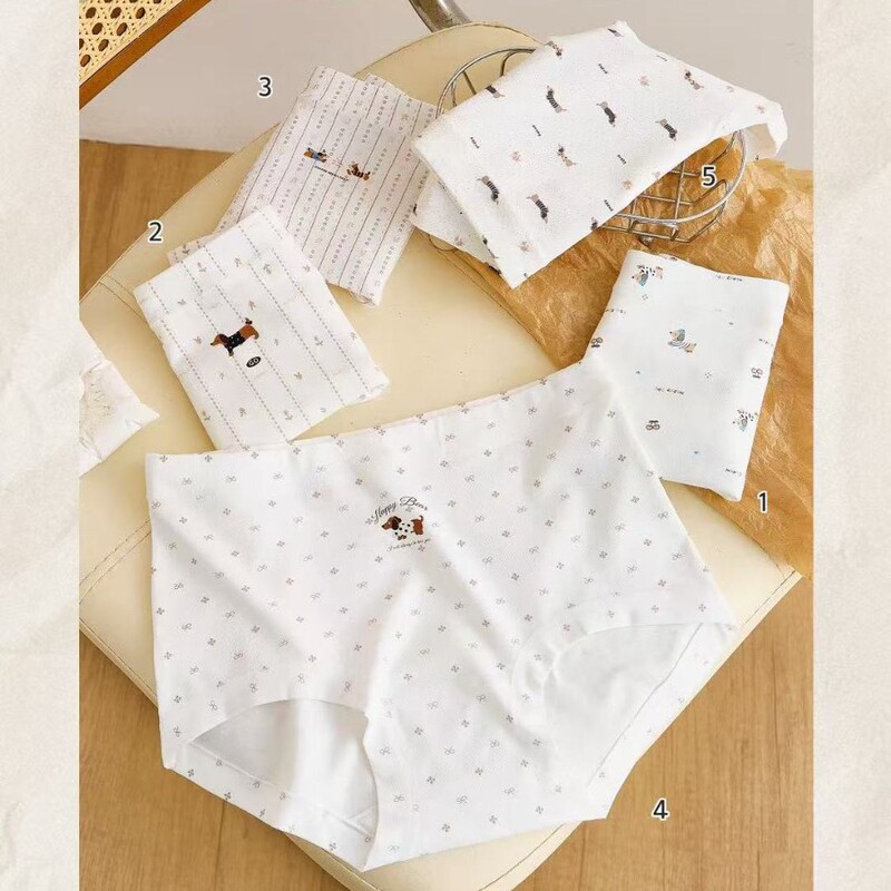 【Free Shipping】Gumo Ning's new autumn and winter skin-friendly soft combed cotton fabric medium-cut women's underwear 8539