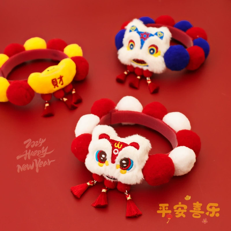 Домашние животные новогодние шерстяные шары ошейник Весенний фестиваль кошачьи собаки ожерелье красные украшения безмолвные кисточки теплые осенний и зимний Новый год
