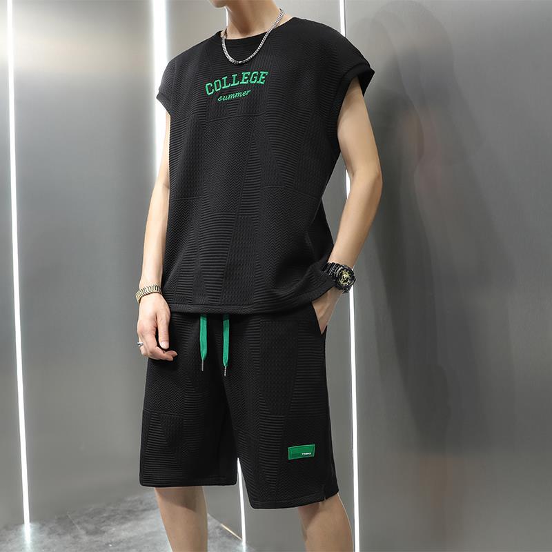 青少年篮球服男孩背心t恤高中初中学生运动套装帅气大童夏装球衣