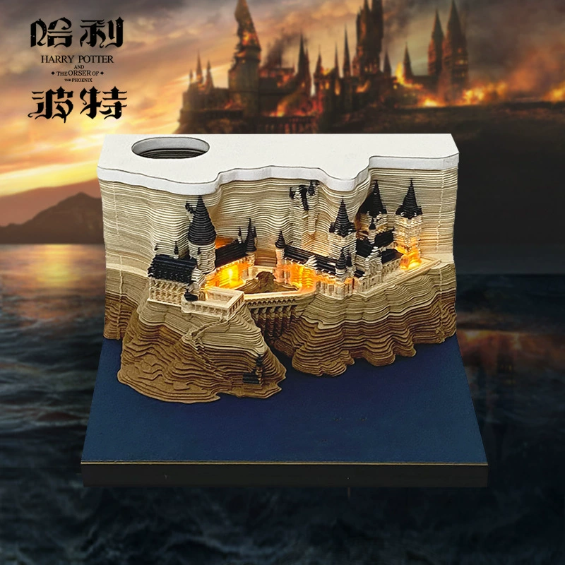 3D Castle Desk Calendar, Custom Creative Gift, 2026 Weekly Options with Lighted Covers