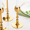 Golden candle, decorations, metal pendulum, jewelry, European style