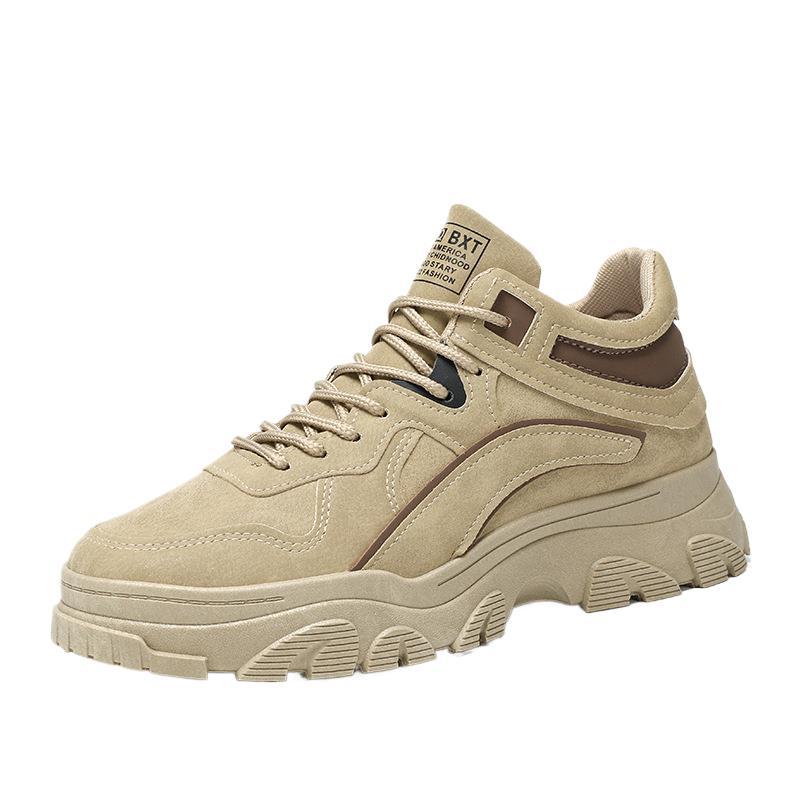 Zapatos masculinos de otoño nuevos zapatos transpirables de protección laboral tendencia masculina 100 zapatos de herramientas antideslizantes de suela gruesa zapatos de moda casual papá image 5