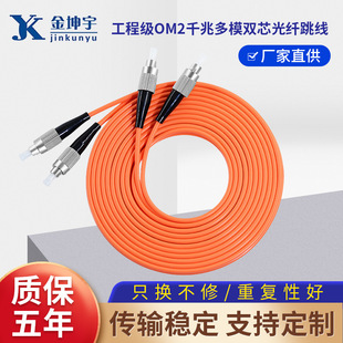 Engineering Grade Jumper Cable Om2 Gigabit Multimode Dual-Core Fiber Optic Jumper Fc/Lc/Sc/St Fiber Optic Jumper