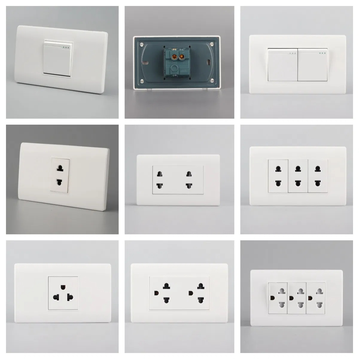 118型菲律宾美式插座 泰国越南美标墙壁开关中南美洲美规电源插座