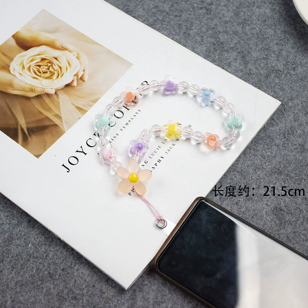 Fresh mobile phone, beaded bracelet handmade, keychain, pendant, decorations, chain, wholesale