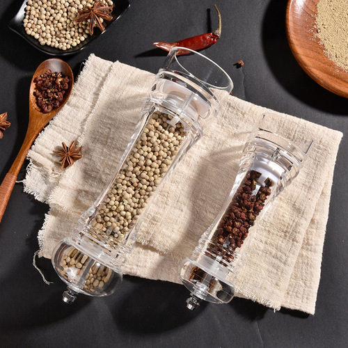 Acrylic ceramic kitchen grinder, pepper spice grinding bottle, condiment bottle, grinding bottle, kitchen gadgets