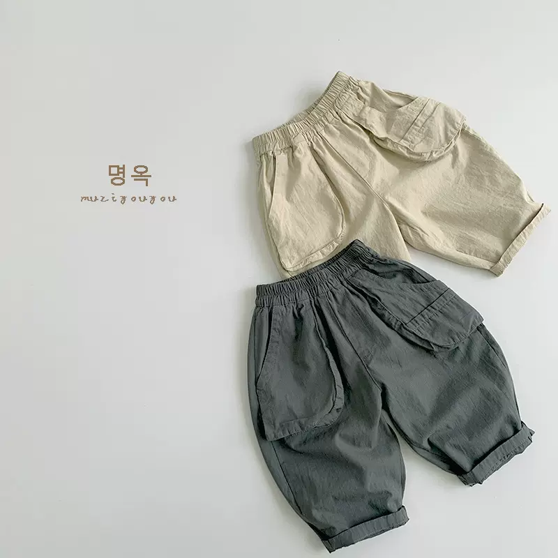 童裝男女童春夏裤子儿童宽松阔腿裤中小童韩版新款潮湖州织里批发