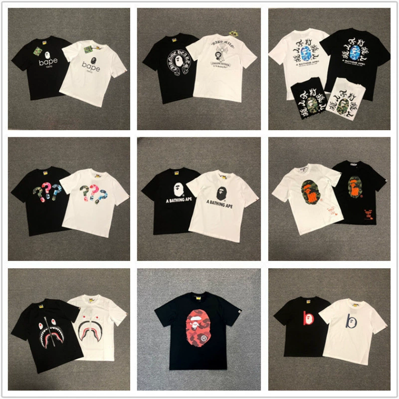 (Cross-border trading), summer classic camouflage trend T-shirt for men and women for leisure, with short sleeve