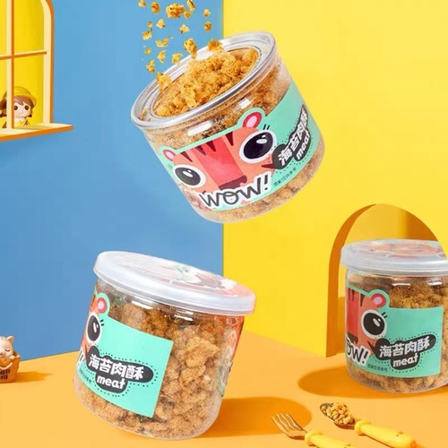 Gold Language Children's Fish Crisps 66g Boxed Independent 3 Small Bottles Tuna Crisps Cod Crisps Nori Meat Crisps Children's Supplementary Food