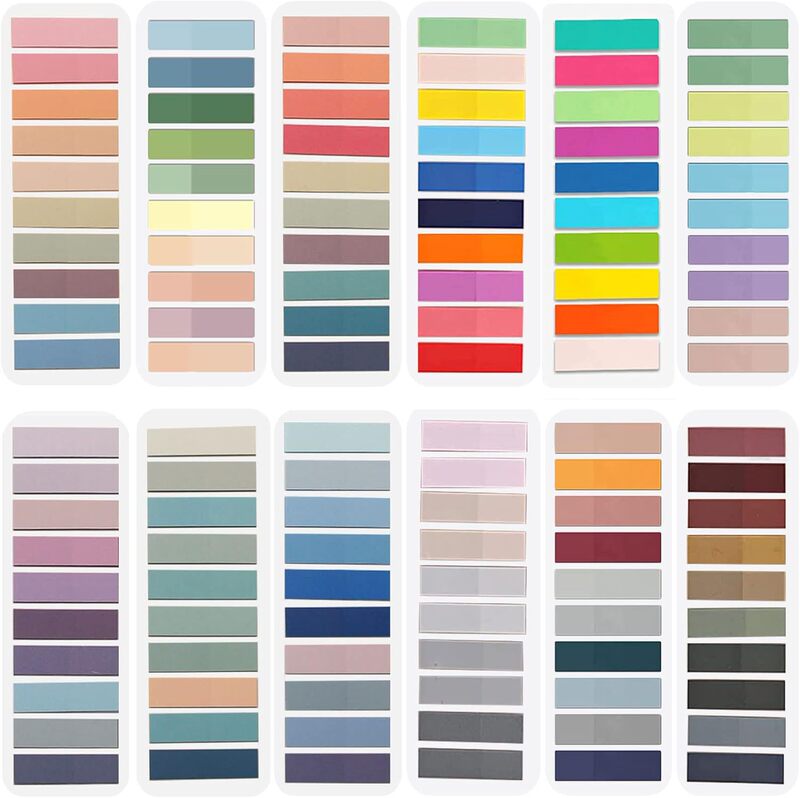 Pet Post-it Notes Index Stickers Morandi Color Loose-leaf Small Fresh Classification Notes Label Notes Stickers Wholesale Pet Post-it Notes Index Stickers Morandi Color Loose-leaf Small Fresh Classification Notes Label Notes Stickers Wholesale