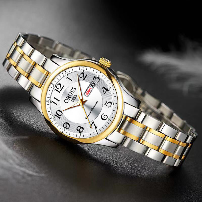 Reloj de Pulsera de Acero de Tungsteno para Mujer, Ultrafino, Impermeable, Diseño Unisex, Elegante, Cuarzo