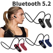 亚马逊新款OWS蓝牙耳机不入耳运动挂脖数显华强北无线蓝牙耳机