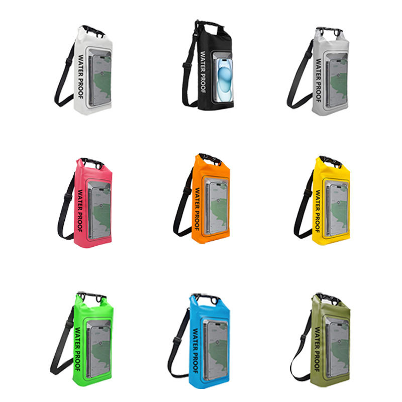 屋外ツーインワン PVC 携帯電話防水バッグタッチスクリーンラフティング携帯電話防水バッグ水泳防水バッグショルダーバッグ|undefined