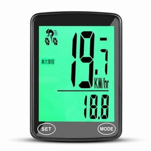 2.4 inch large screen bicycle luminous code meter wireless waterproof touch screen road bike mountain bike speed meter