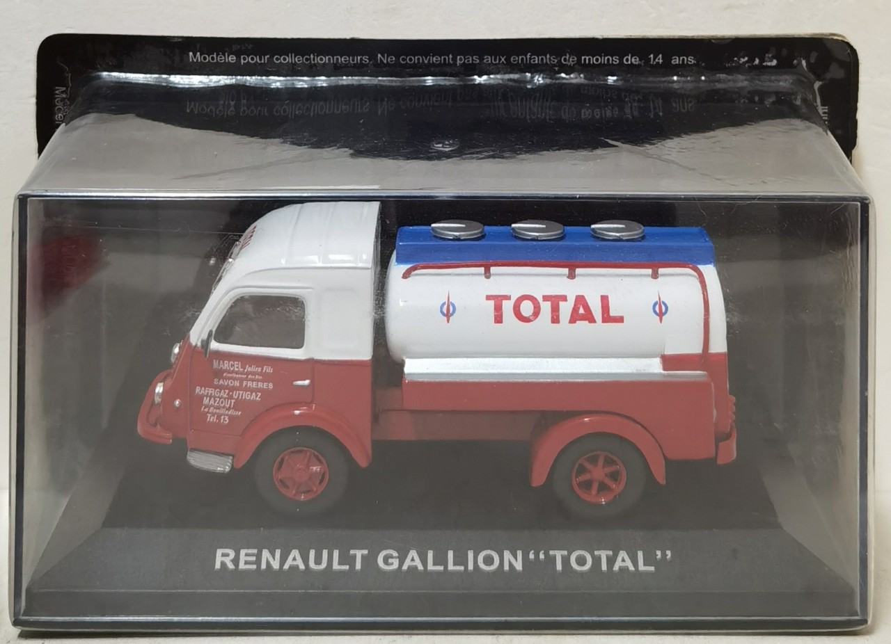 1：43 雷诺 Renault 道达尔石油 卡车 油罐车 金属合金汽车模型