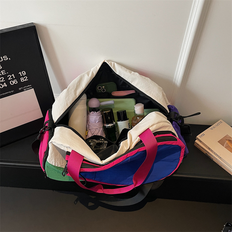 Cross-Border New Short-Trip Travel Bag, Fashion Simple Badminton Racket Bag, Single Shoulder Luggage Storage Bag, Crossbody Carry-On Bag - Thumbnail 4