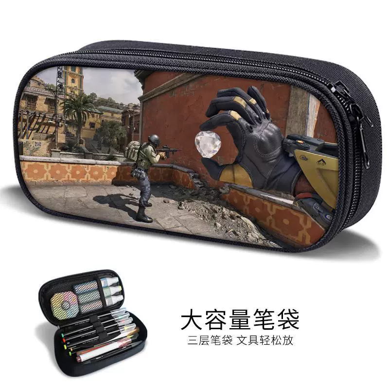 Triangular pencil case for boys for students, new collection