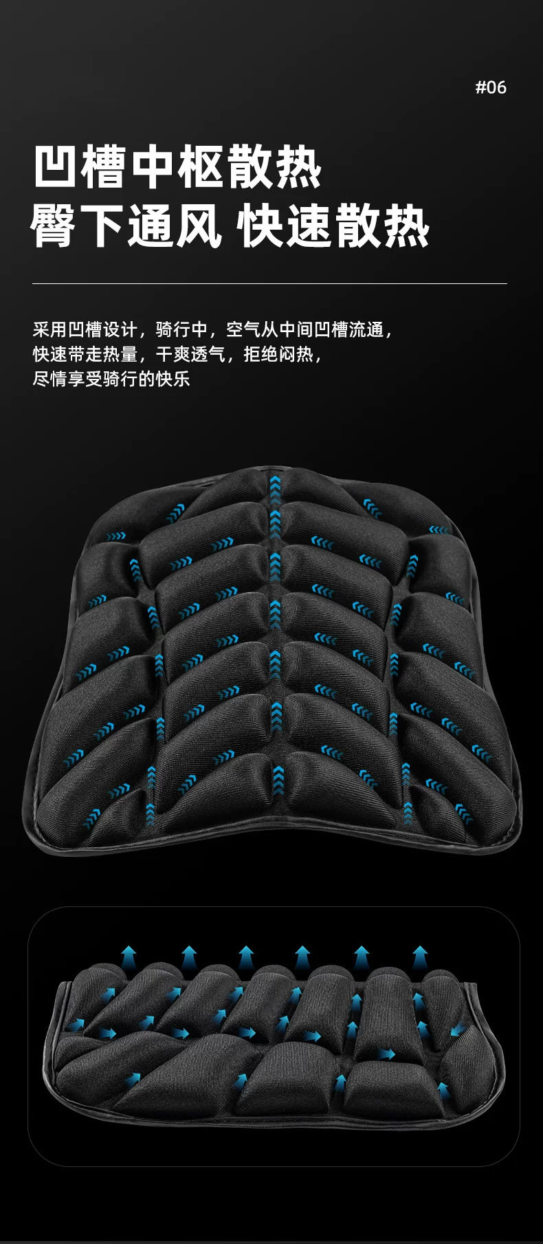 Motorcycle seat cover, waterproof and sun-proof, shock-absorbing seat cover for electric vehicles, thickened seat cushion for scooters and electric bikes, universal