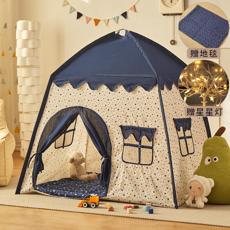 Xizango azul estrella + alfombra + luz de la estrella