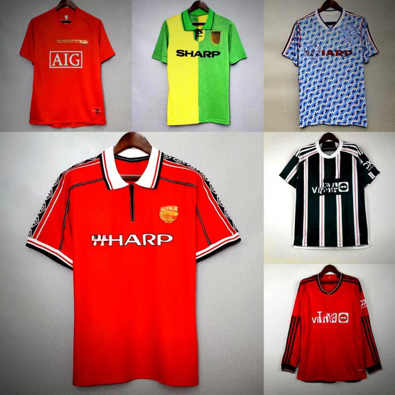 Replica classic Red Devils M-U retro jersey, dropshipping available.