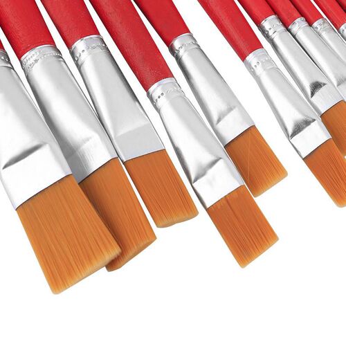 Red rod paintbrush nylon oil paintbrush watercolor gouache acrylic paintbrush set industrial glue paint brush row pen