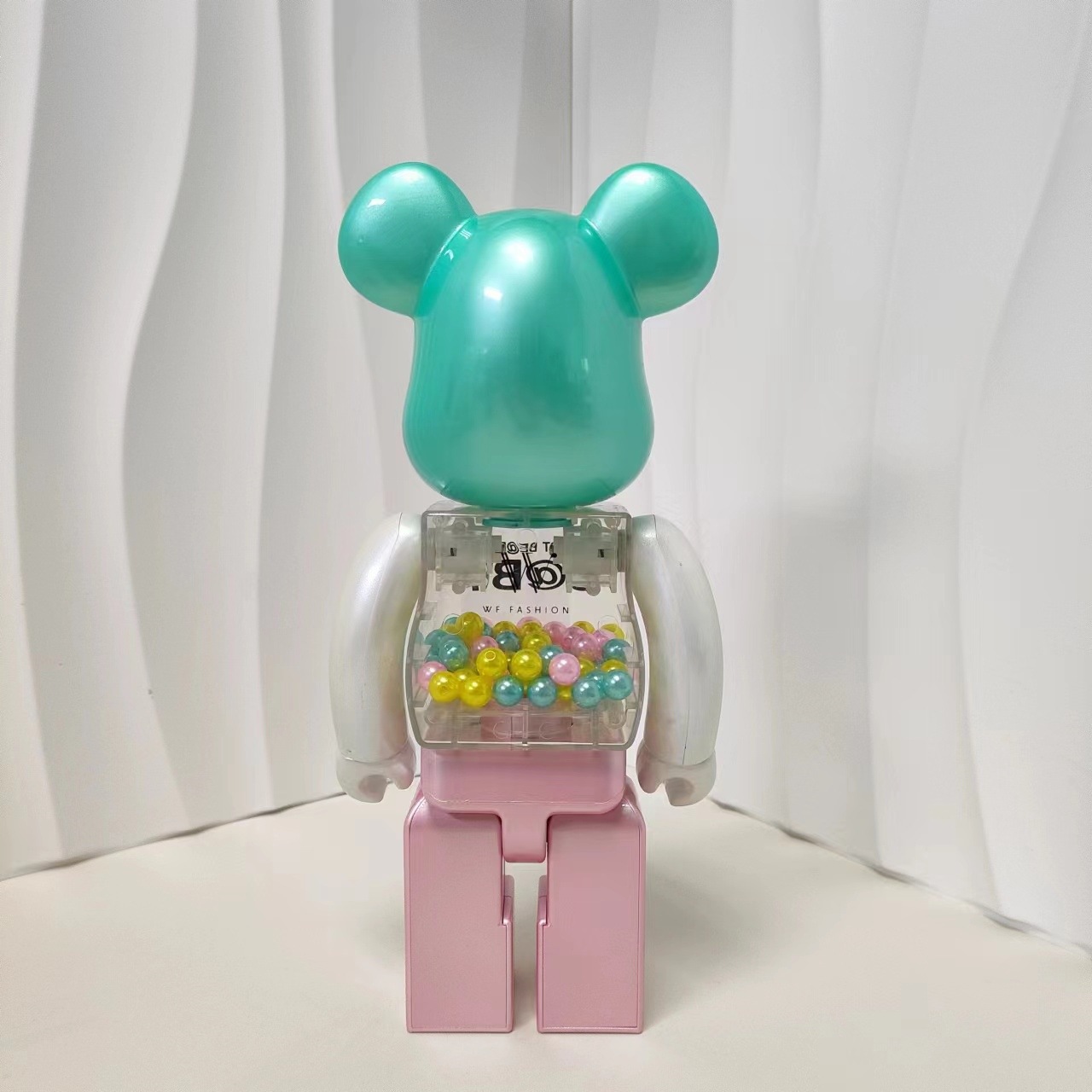 BEARBRICK400 % 100% 폭력적인 곰 장식품 진주 높은 색상 가치 럭셔리 패션 인형