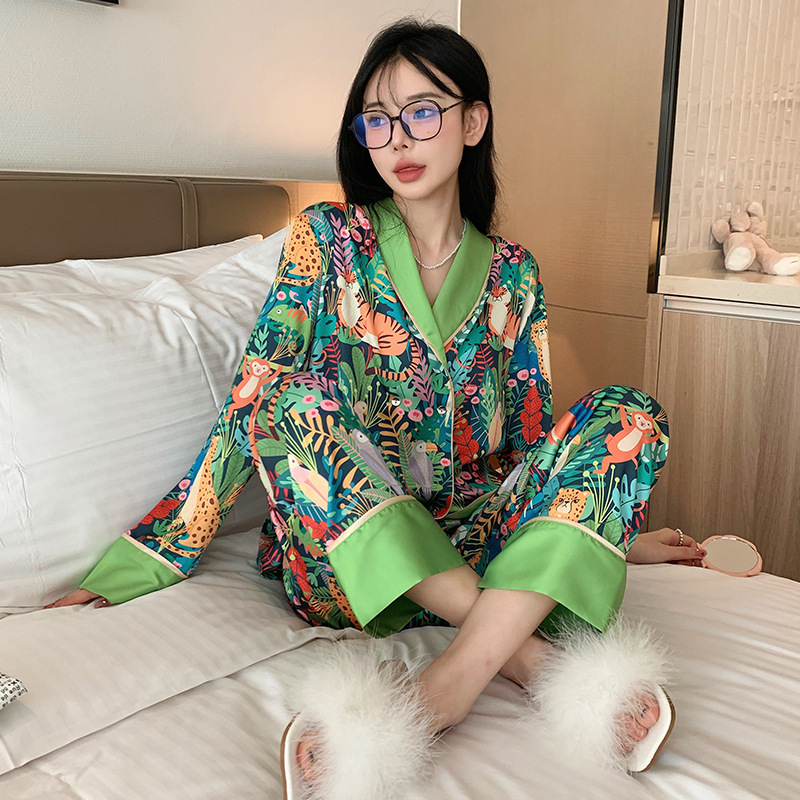 2023 spring and autumn women's pajamas K...