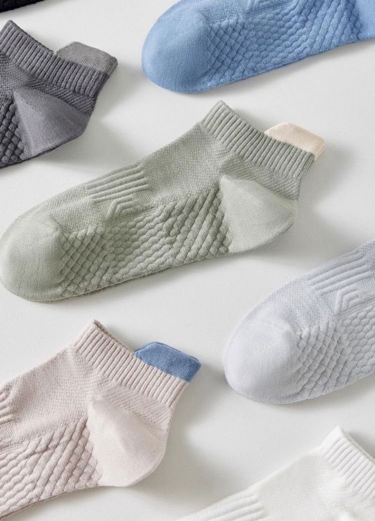 Men's Ankle Socks Breathable Thin Sports Socks For Summer_voghion.com