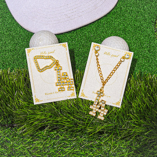 European and American New Chain Letter Golf Cap Clip Creative Versatile Metal Cap Pin Cap Badge Personalized Pendant