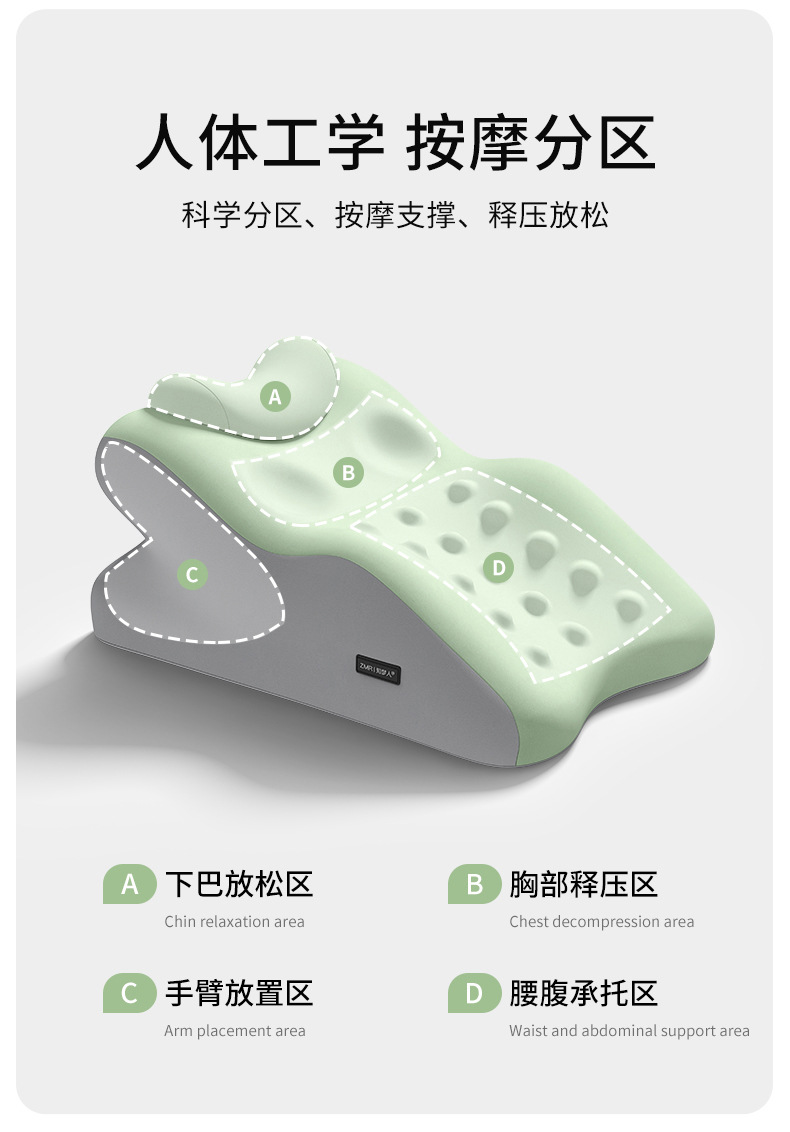 Suitable for Zhi Mengren Bedside Cushion, Prone Sleeping Pillow, Waist and Neck Pillow, Prone Sleeping Pillow, Playing with Mobile Phone and Reading