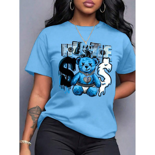 �����羳����Spring Clothes 's Light Blue Bear  ed  -  Round