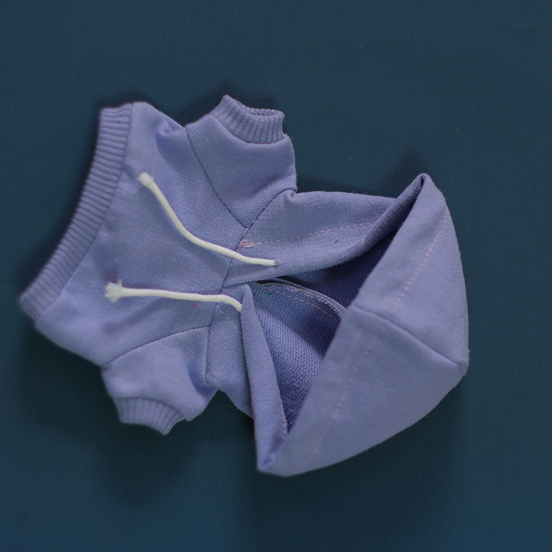 仅衣服】17厘米labubu娃衣棉花娃娃衣服批发连帽卫衣可爱公仔衣服|undefined