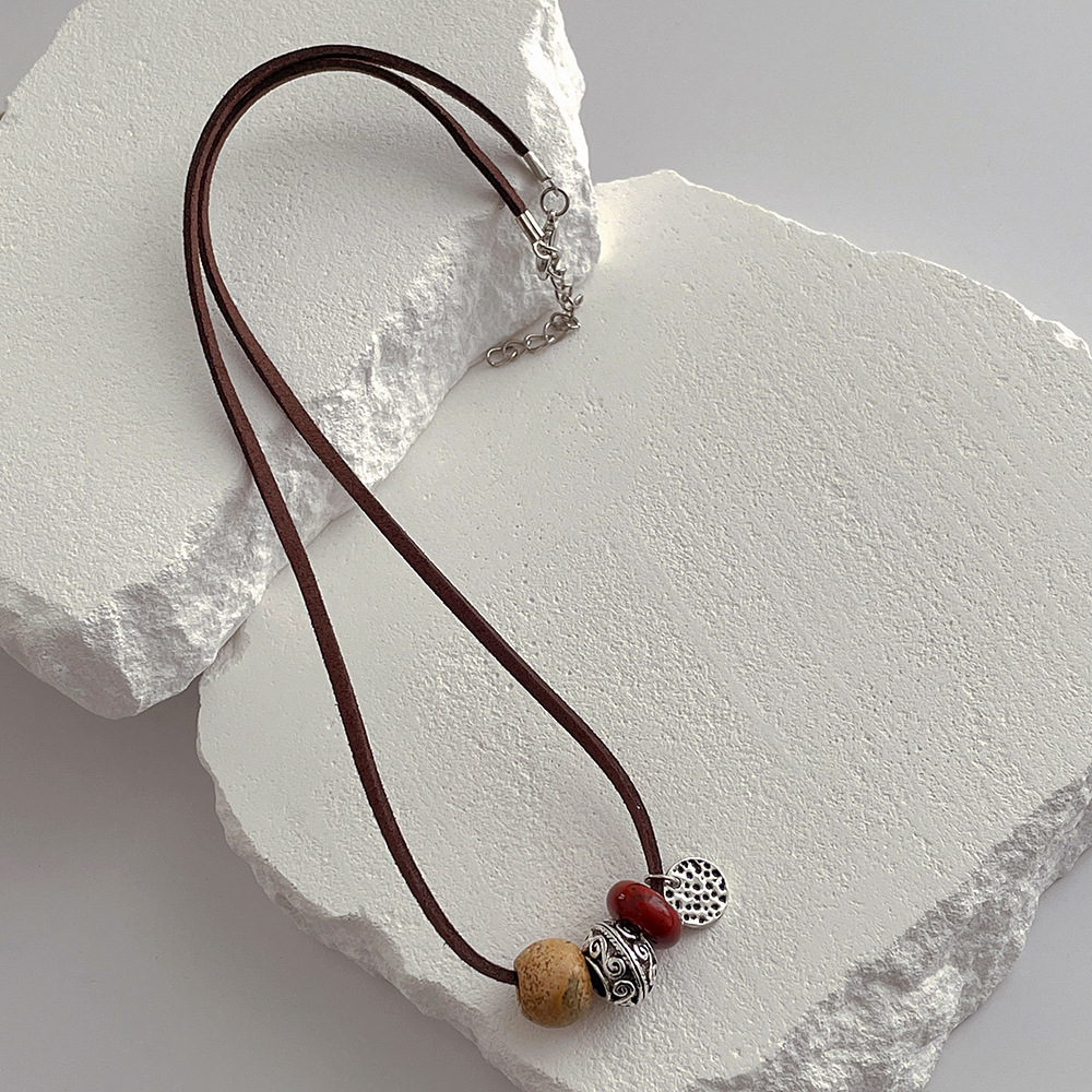 1 Piece Retro Geometric Artificial Crystal Handmade Womenu0027S Necklace