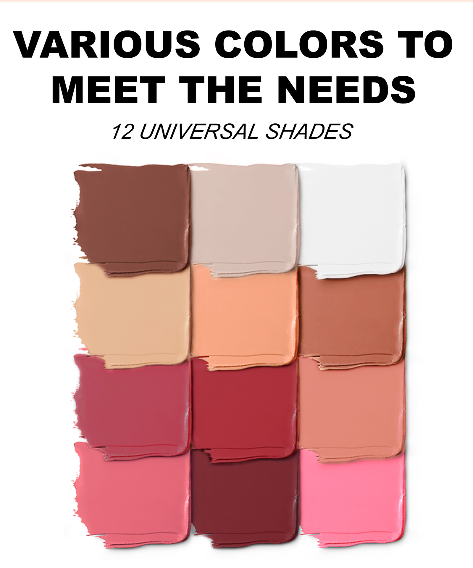 Cross-border 12-color tin box Blush palette, multi-purpose handaiyan Concealer Highlighter Contouring Palette Matte Blush Cream undefined