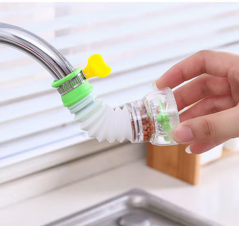 Faucet filter, kitchen water-saving and purified water splash-proof head, retractable with tourmaline faucet, shower faucet undefined