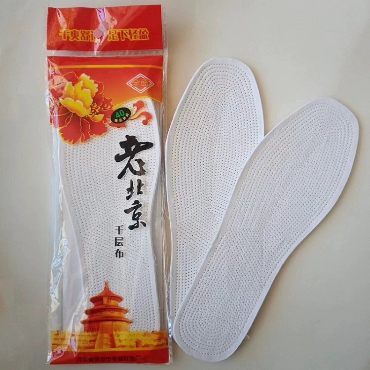 Старинные пекинские стельки, 10 слоев, утолщенные, ручной работы, из тысячислойной ткани, впитывающие пот, подходят для военной подготовки, можно обрезать, оптом от производителя.