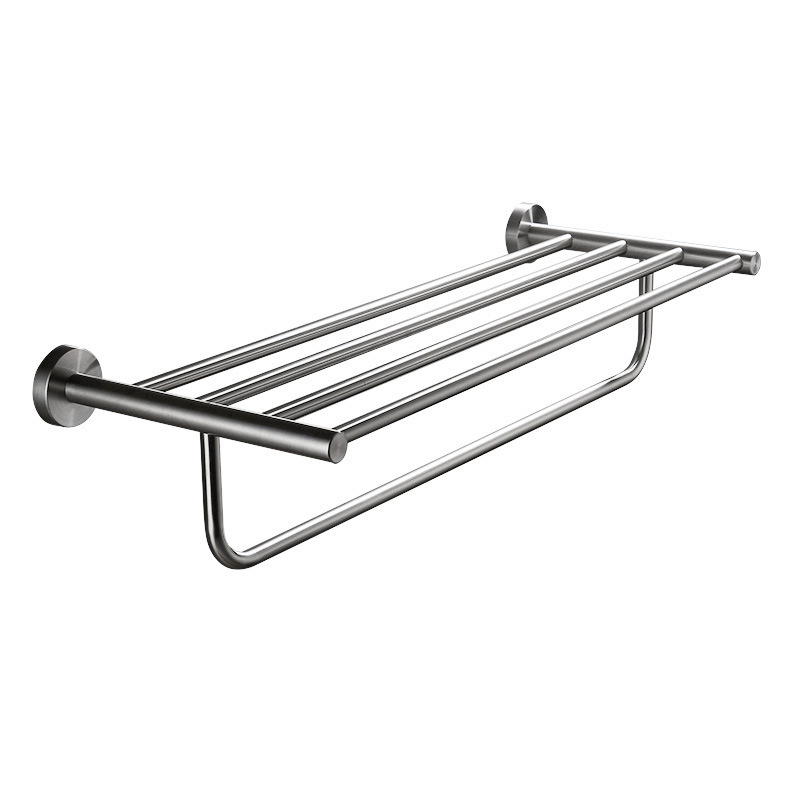 Toallas de acero inoxidable 304 toallas de baño sin perforación estante de toallas de baño pared estante de almacenamiento accesorios de hardware de baño