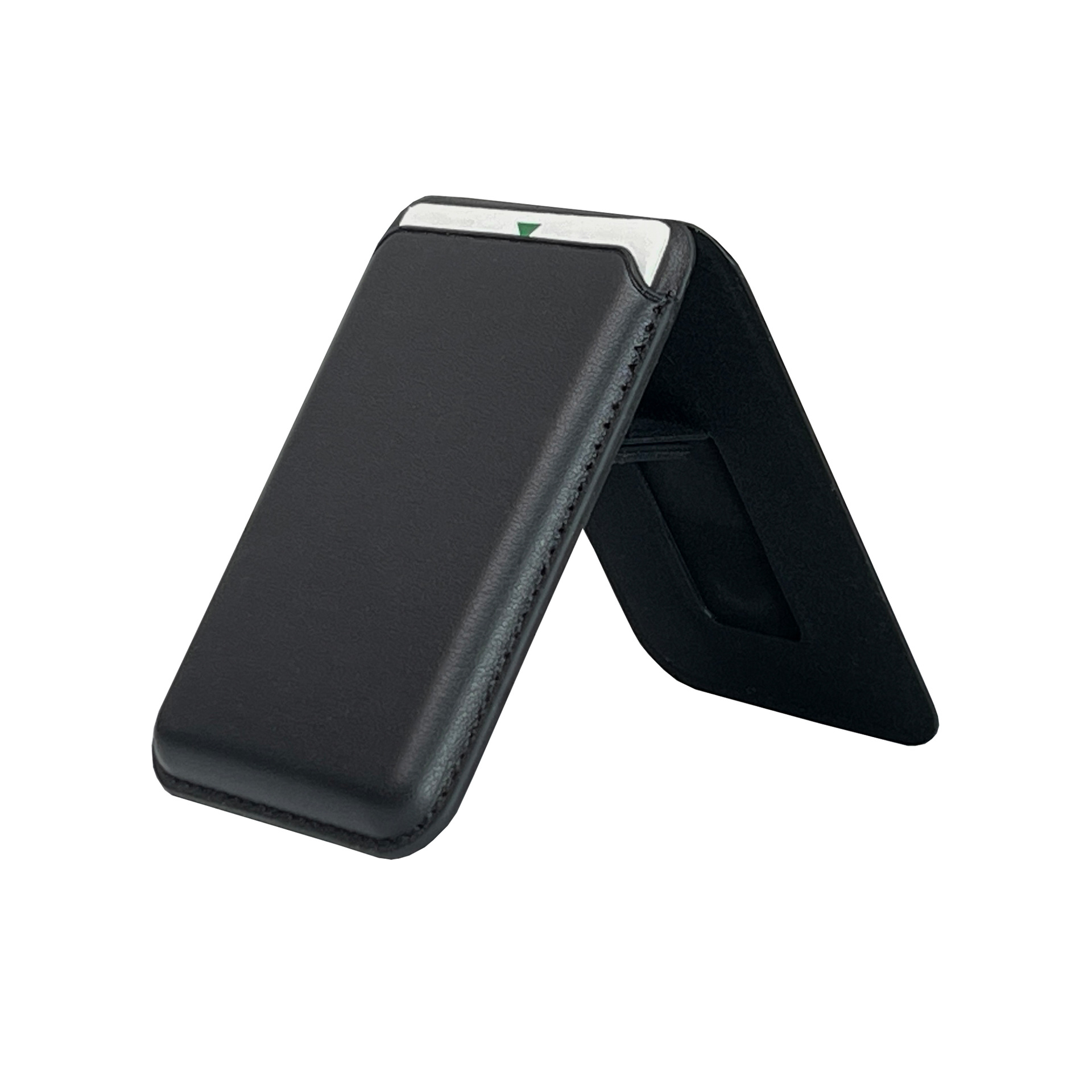 Aplicable a Apple serie MagSafe bolsa de tarjetas magnéticas iPhone serie PU cuero magnético fuerte soporte plegable cubierta de tarjetas