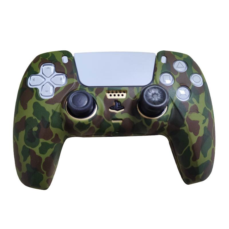 Aplicable a PS5 silicona manga PS5 mangos de silicona manga PS5 mangos de juego manga antideslizante inyección de aceite