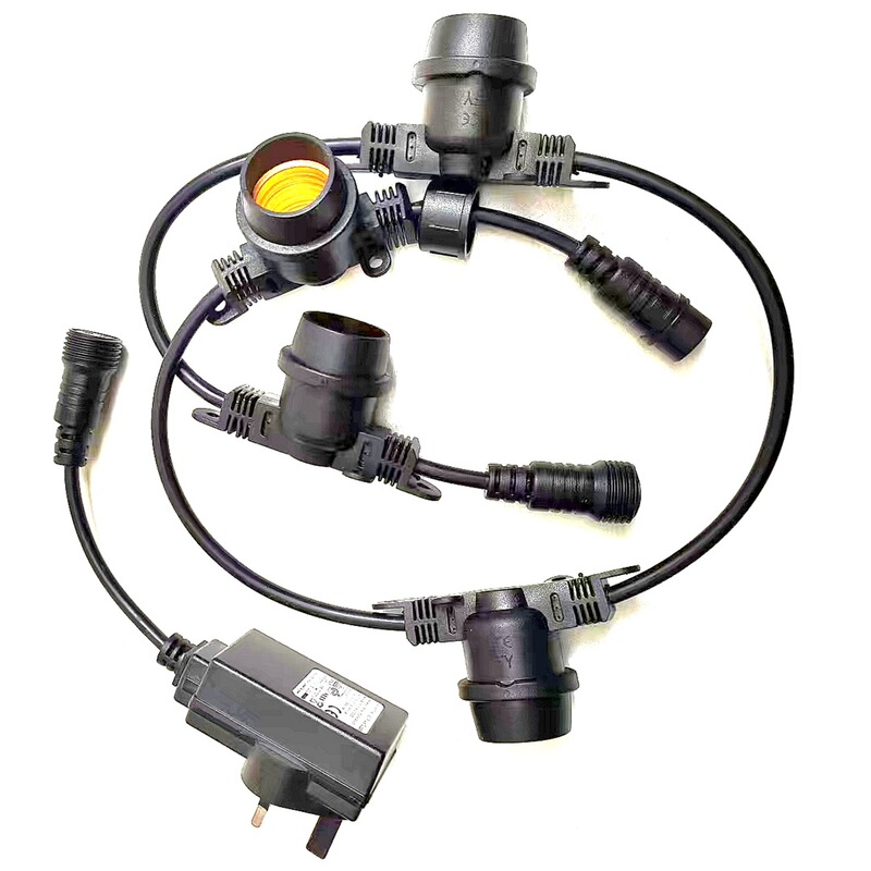 Supply 12V adapter UK plug 2-core power lamp head lamp string wire integrated high and low voltage lamp head wire Supply 12V adapter UK plug 2-core power lamp head lamp string wire integrated high and low voltage lamp head wire