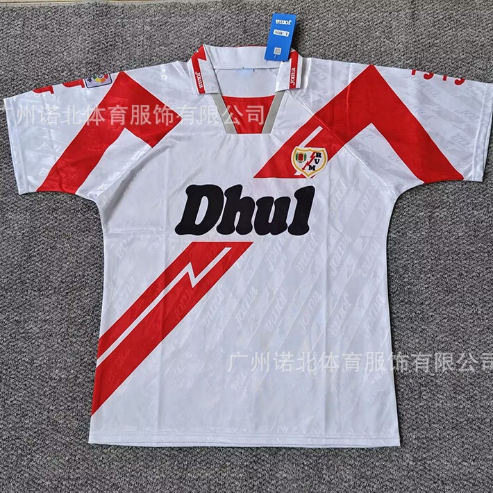 La Liga Rayo Vallecano Underdog Team Short-Sleeved Adult Football Jersey Retro Classic Cross-Border Dropshipping