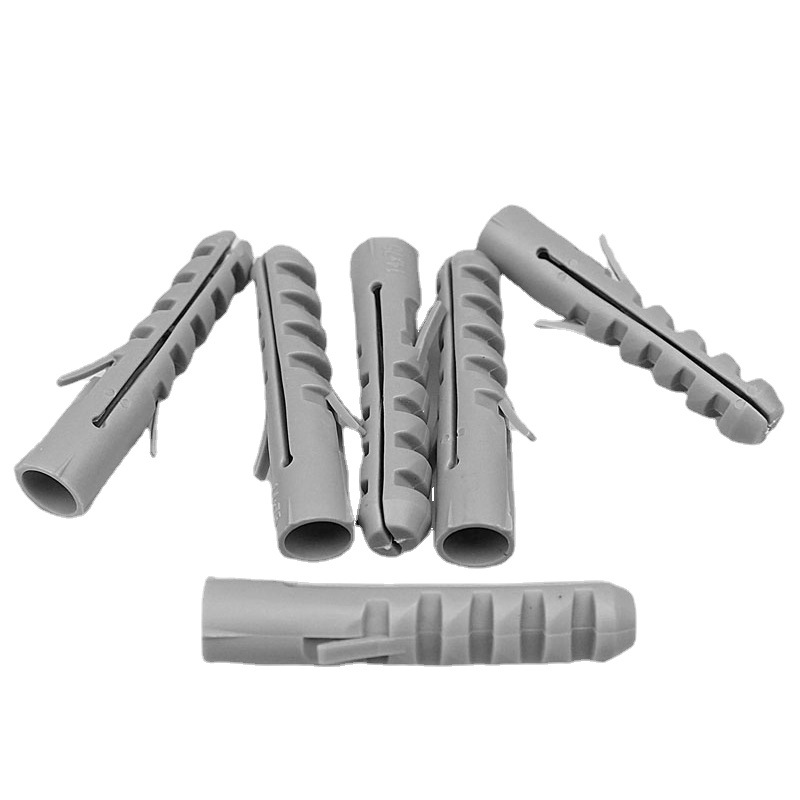 鱼型膨胀管M8*41塑料胀栓墙塞PE全新料鲨鱼头壁虎加长