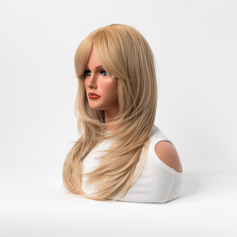 peruker huvudstycke åtta tecken lugg lutning färg långt lockigt hår peruk kvinnlig peruk kemisk fiber hög temperatur tråd huvudstycke_voghion.com