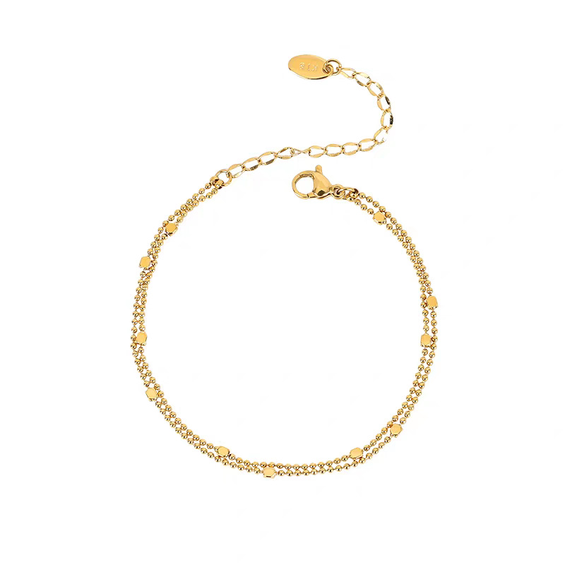 Bracelet breloques plaqué or 18k style japonais et coréen_voghion.com