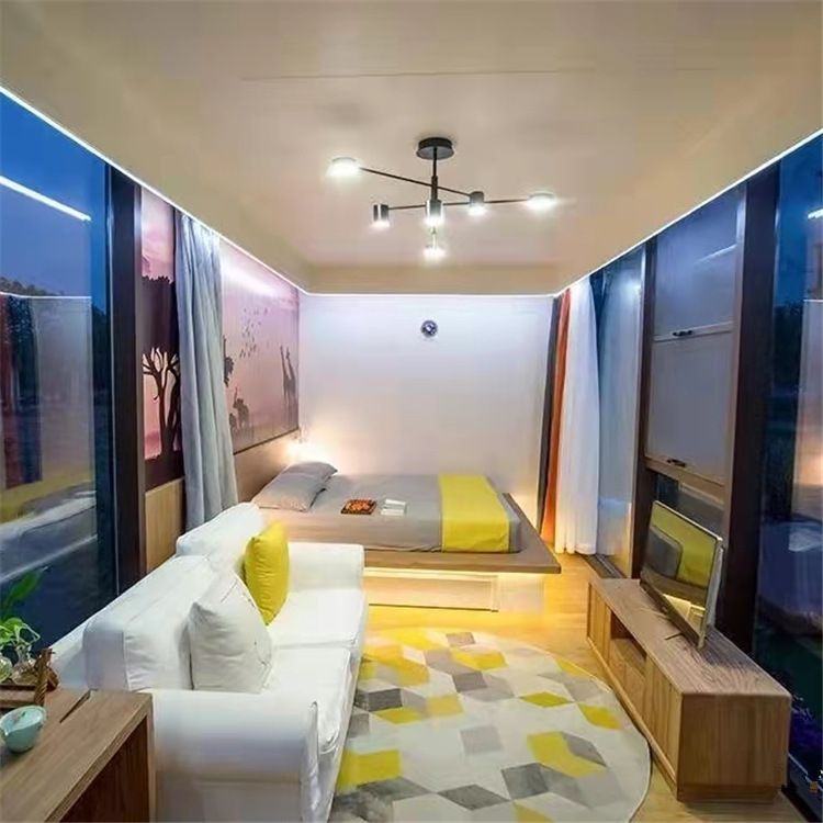 落地窗智能空调投影仪水吧 胶囊太空舱苹果舱民宿设施270度环绕