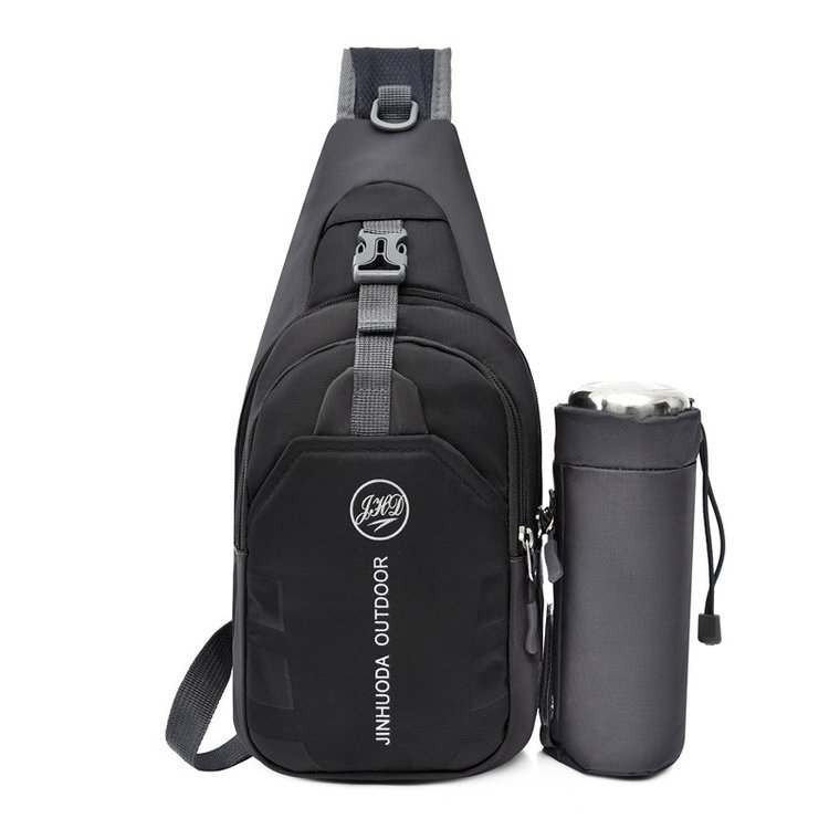 Bolso deportivo para exteriores, bolso bandolera unisex, mochila de viaje y senderismo con compartimento para botella de agua