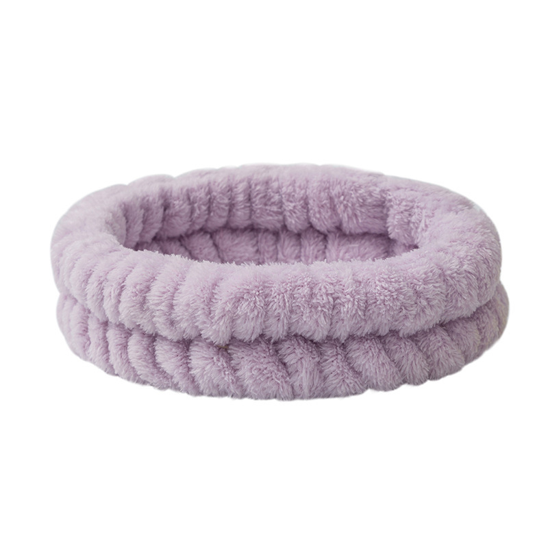 26# purple hair tie with three elastics
