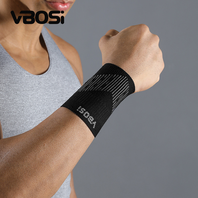 Knitted Wrist Support Sleeves for Men and Women, Breathable, Wrist-Encasing, Compression, Suitable for Running, Football, Basketball, Sports Protective Gear, Direct from Factory