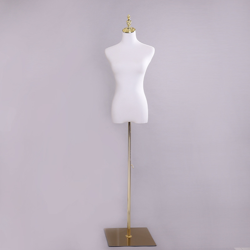 Modelo de tienda de ropa estante leche seda hembra medio cuerpo maniquí mesa modelo de cabeza pantalla estante ventana vestido de novia modelo accesorios femenino image 8
